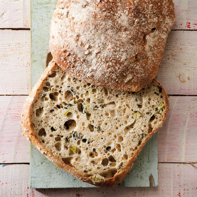 Brood met groene groenten