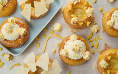 Zomerse Lemon Cake Donuts